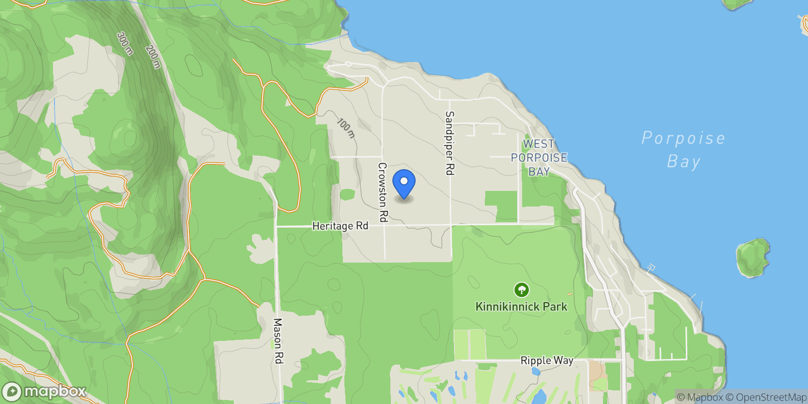 Map showing 6316 Crowston Road, Sechelt, BC V7Z 0L1, Sechelt, British Columbia, Canada.