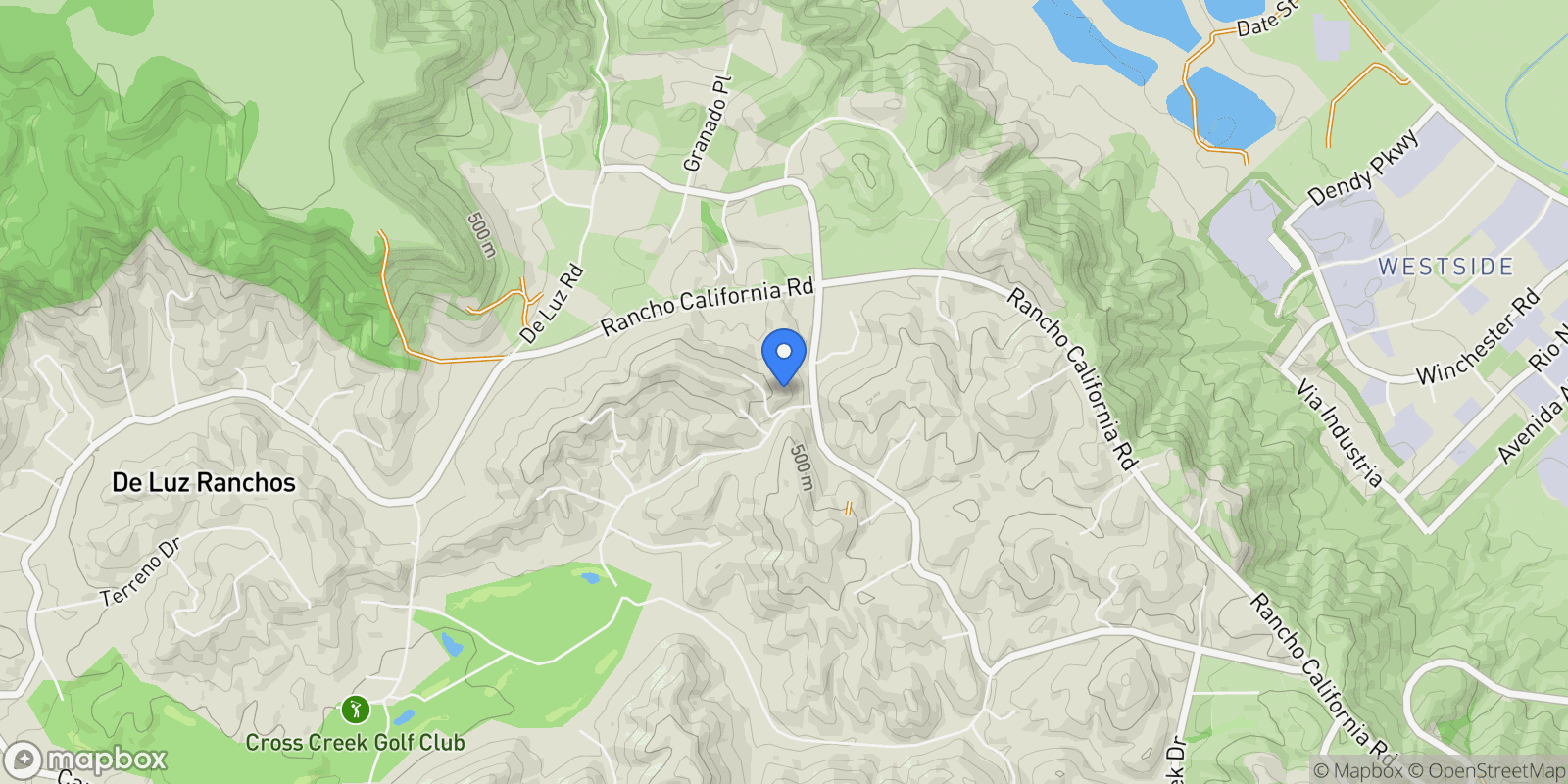 Map showing 26100 Calle Corveta, Temecula, California, United States.