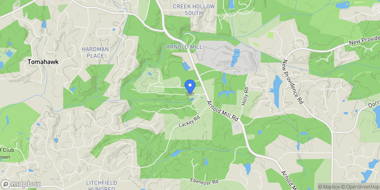 Map showing 16140 Grand Litchfield Drive, Roswell, Georgia, United States.