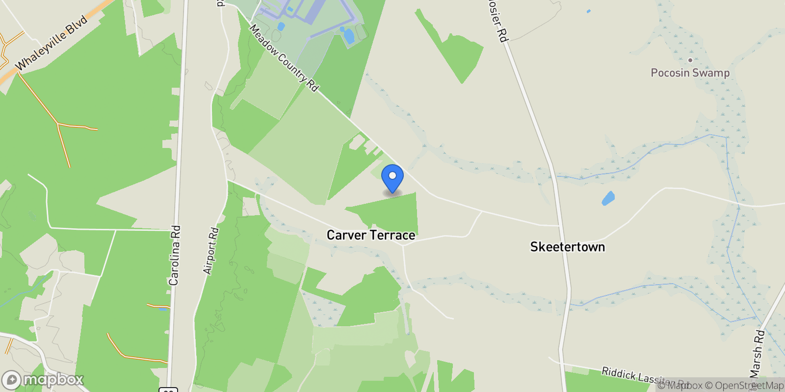 Map showing 8 Apron Drive, Suffolk, Virginia, United States.