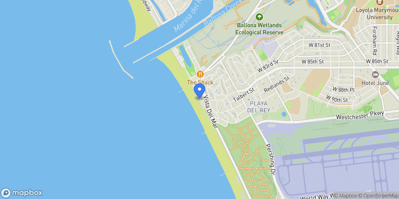 Map showing 7045 Trolleyway , Playa del Rey, CA 90293, Los Angeles, California, United States.