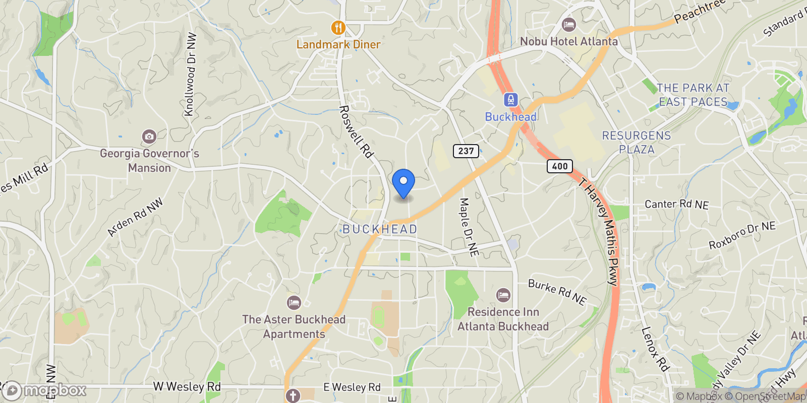 Map showing 3180 Mathieson Drive NE No. 1010, Atlanta, GA 30305, Atlanta, Georgia, United States.