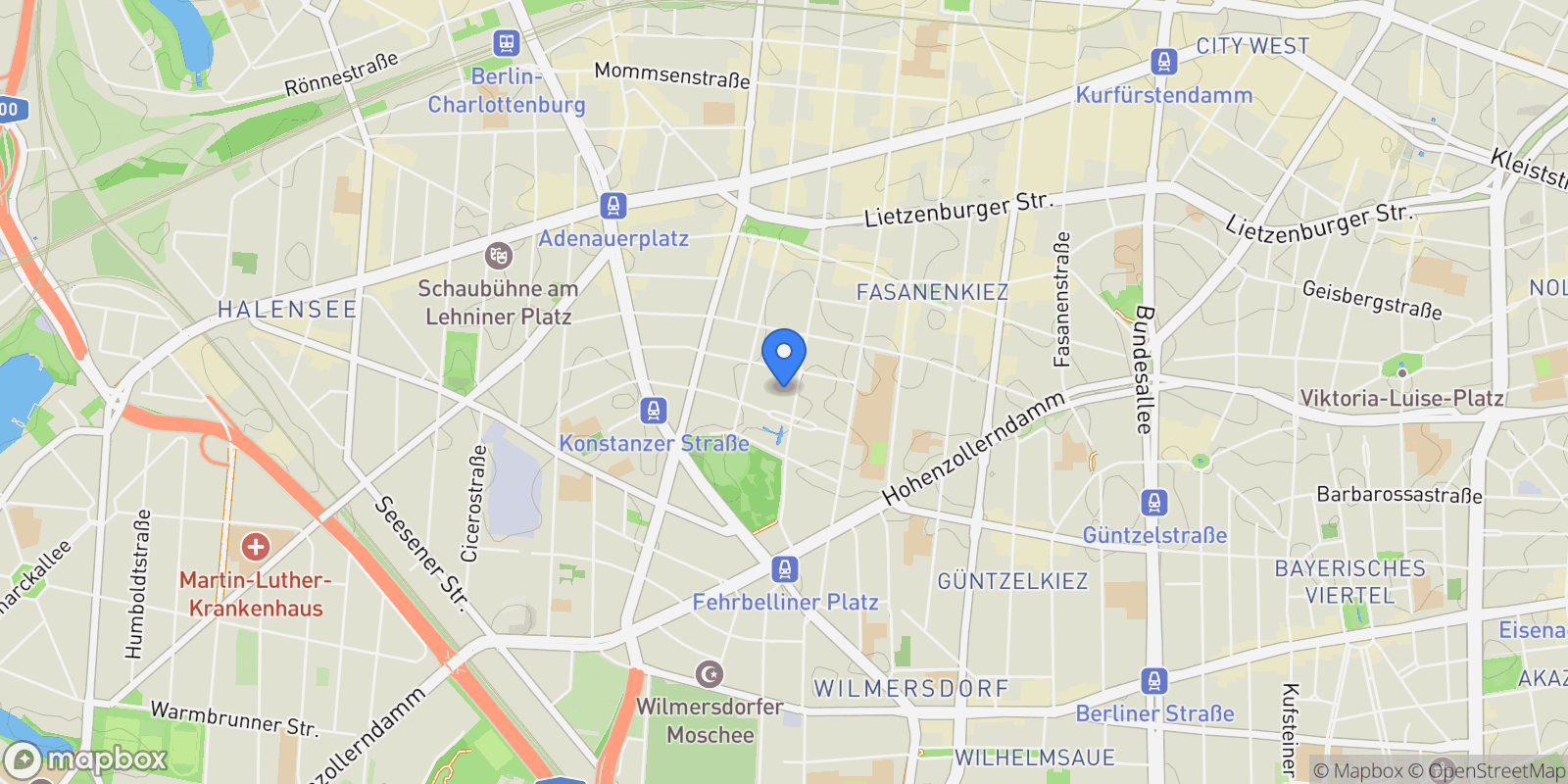 Map showing Berlin, Berlin, Germany.