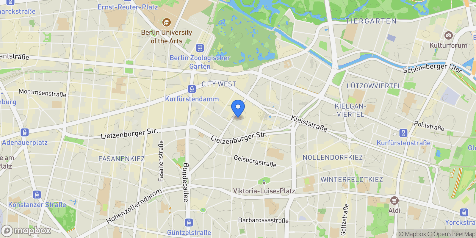 Map showing Berlin, Berlin, Germany.
