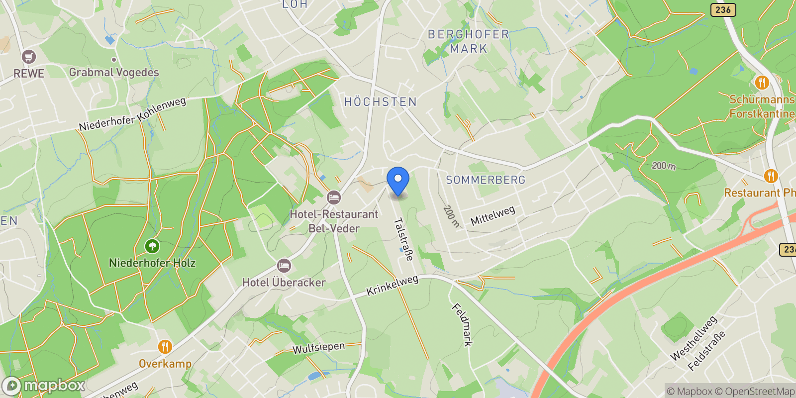 Map showing Dortmund, North Rhine-Westphalia, Germany.