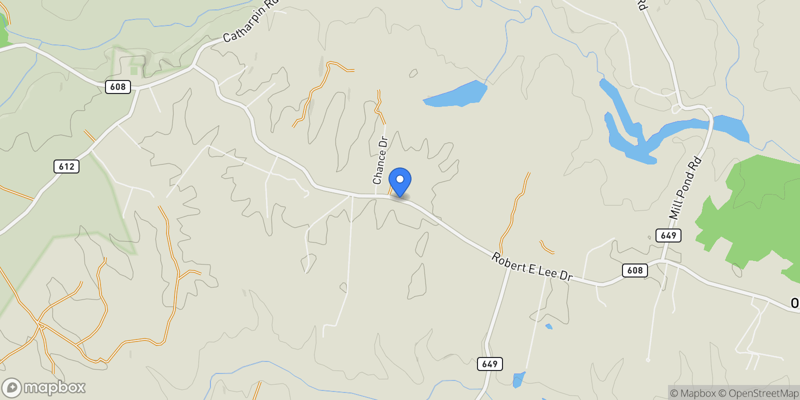 Map showing 10504 ROBERT E LEE DR, SPOTSYLVANIA, VA, 22551, USA, Spotsylvania Courthouse, Virginia, United States.