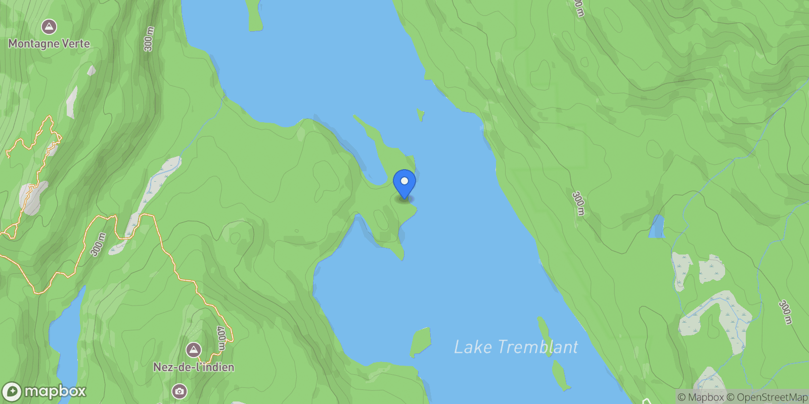 Map showing 2872 Rive du Lac-Tremblant, Mont-Tremblant, QC J8E1B3, Mont-Tremblant, Quebec, Canada.