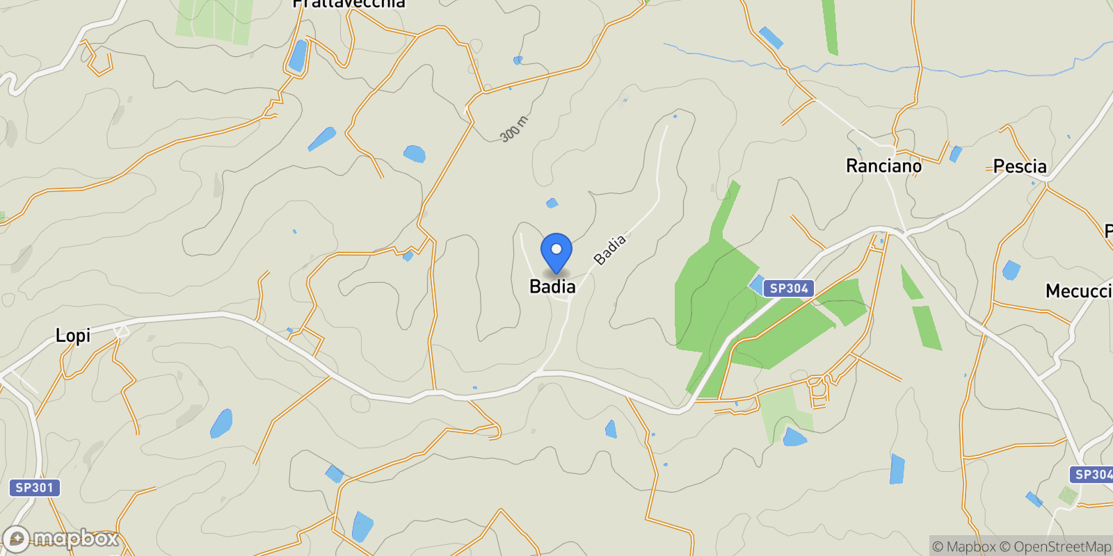 Map showing 06061 Badia, Province of Perugia, Italy, Badia, Umbria, Italy.