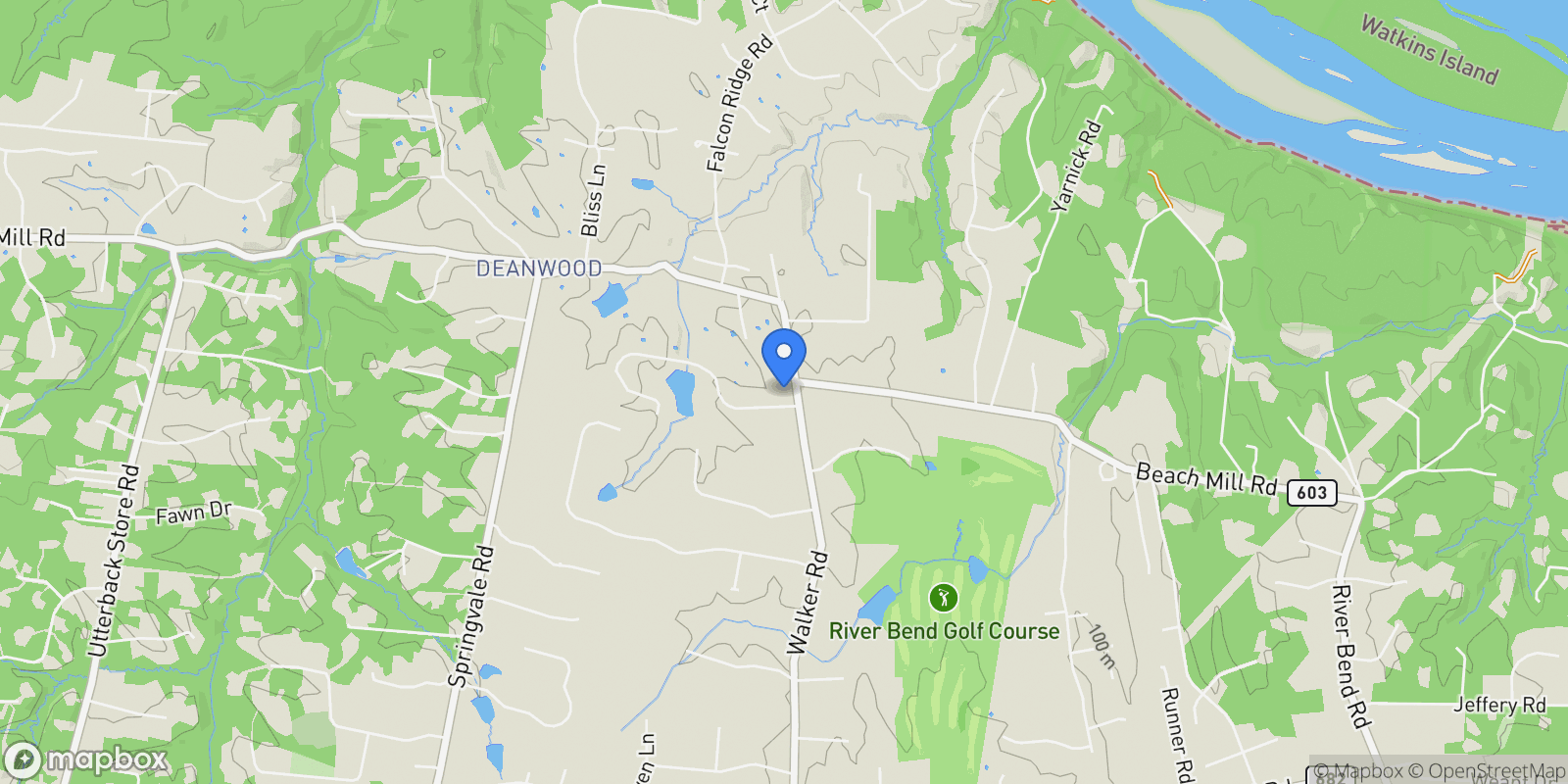 Map showing 10100 WALKER LAKE DR, GREAT FALLS, VA, 22066, USA, Great Falls, Virginia, United States.