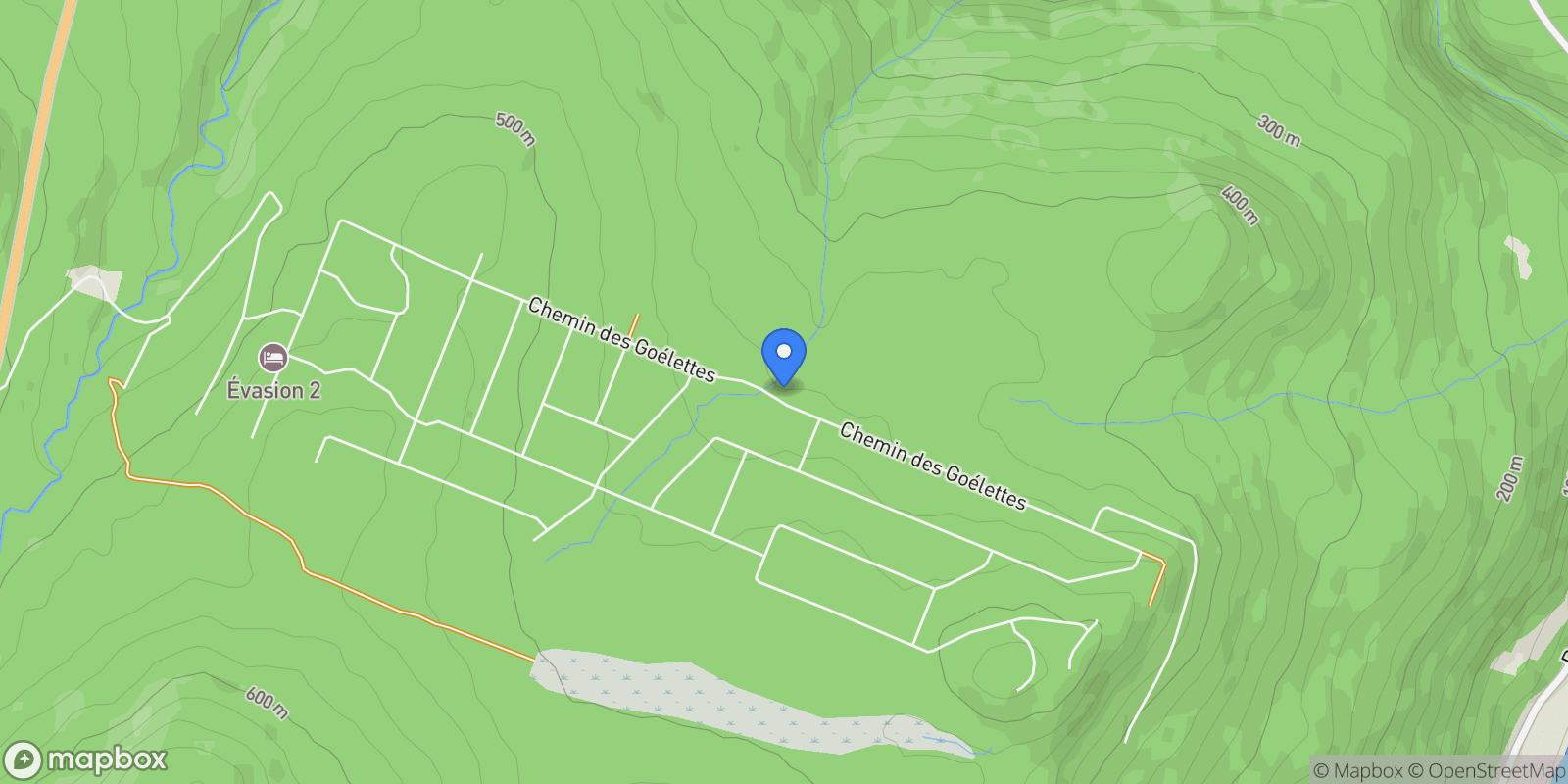 Map showing 41 Ch. des Goélettes, Petite-Rivière-Saint-François, QC G0A2L0, Petite-Rivière-Saint-François, Quebec, Canada.