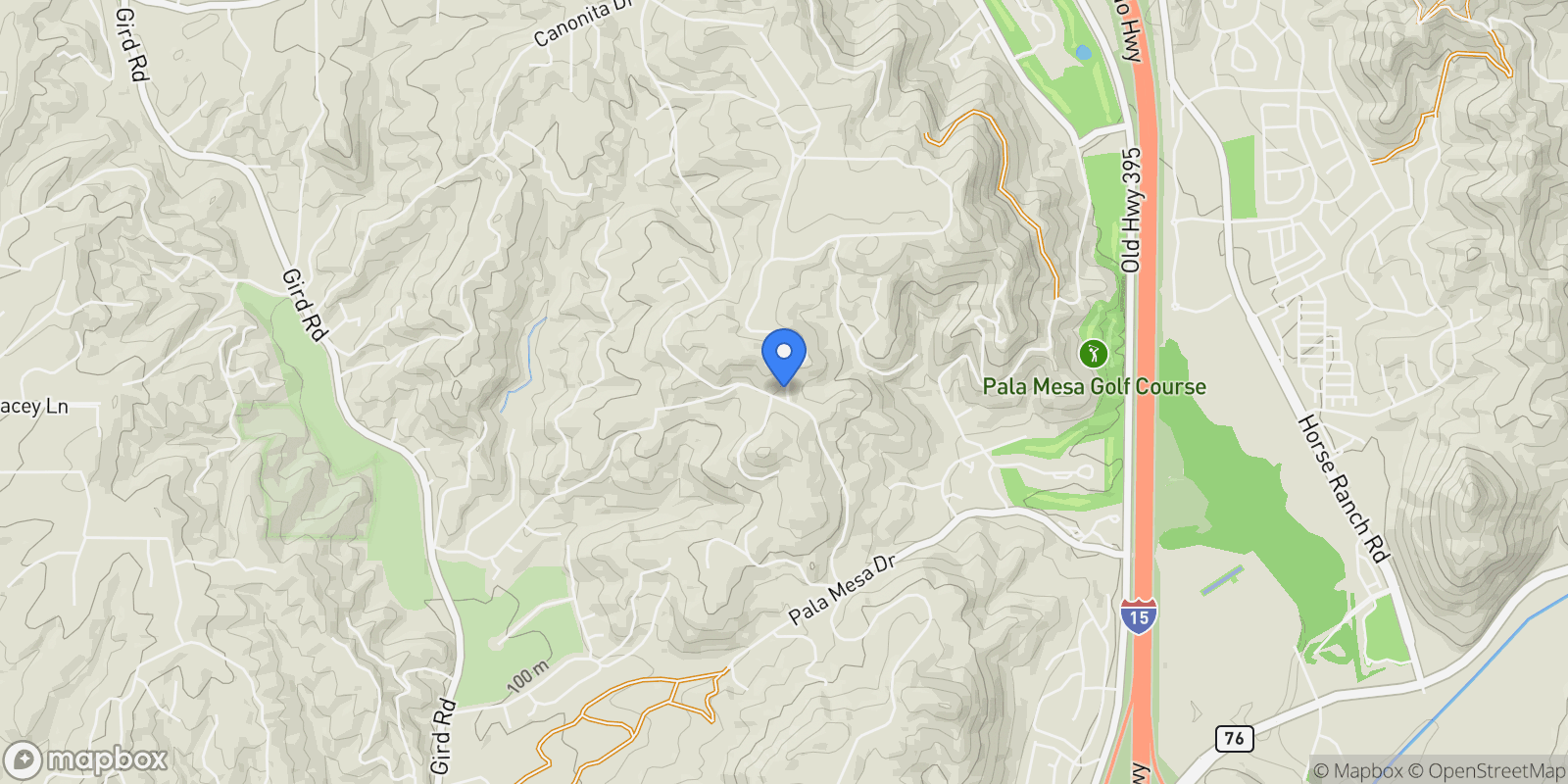 Map showing 3916 Citrus Dr, Fallbrook, California, United States.