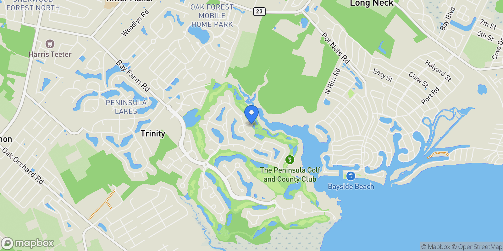Map showing 24500 KAYAKERS PATH, MILLSBORO, DE, 19966, USA, Millsboro, Delaware, United States.