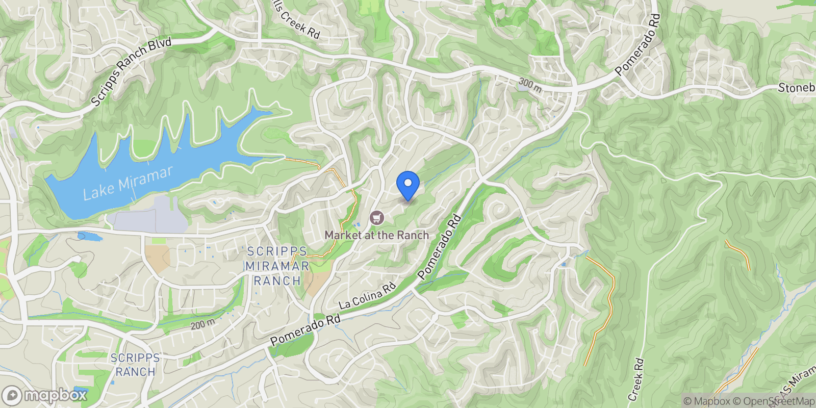 Map showing 12061 Rue Des Amis, San Diego, California, United States.