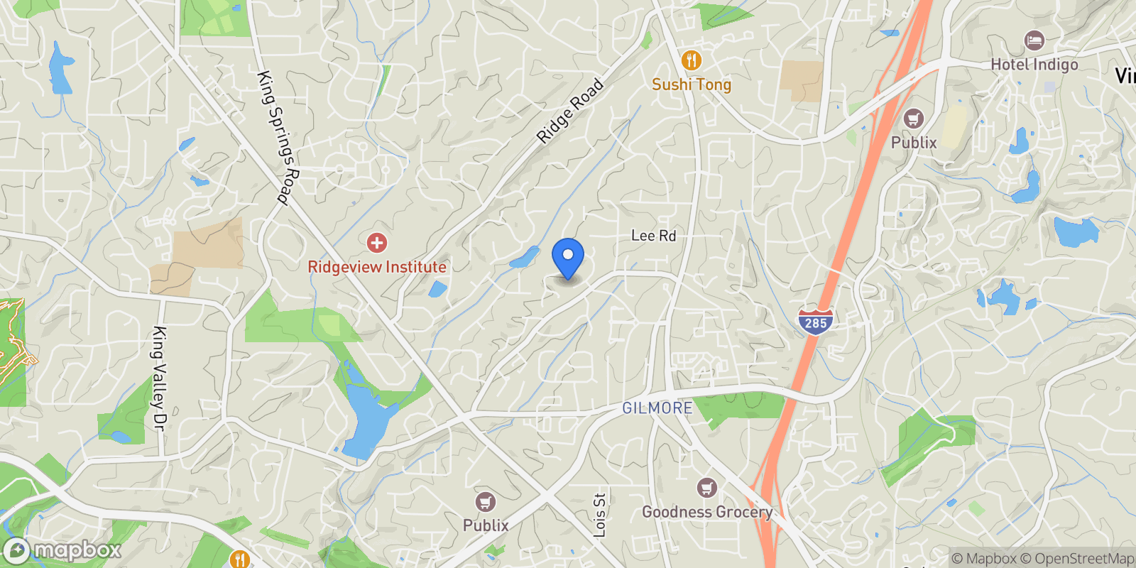 Map showing 4096 Vinings Mill Trail SE, Smyrna, GA 30080, Smyrna, Georgia, United States.