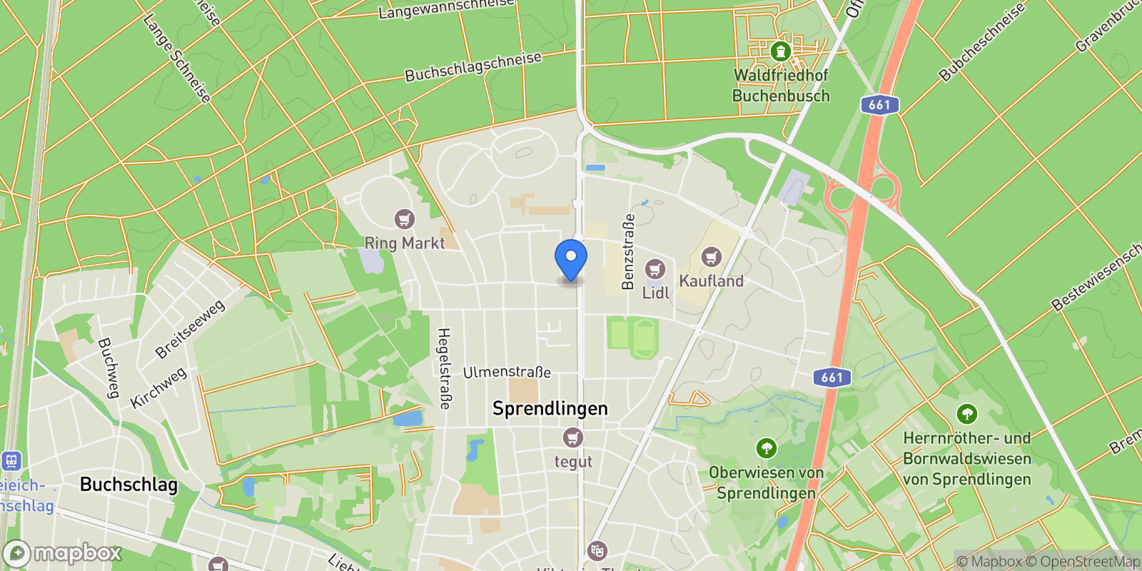 Map showing Dreieich, Hessen, Germany.