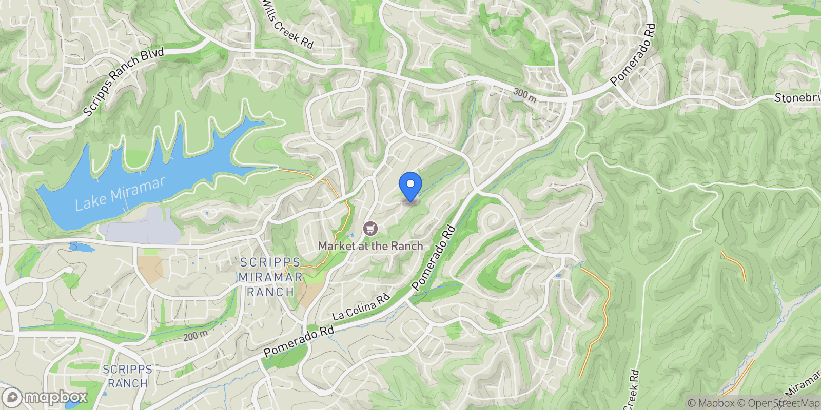 Map showing 12085 Eastglen St, San Diego, California, United States.
