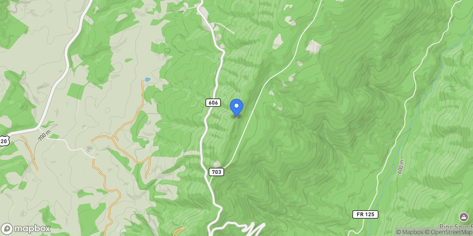 Map showing 504  Airport Dr, Hot Springs, VA, 24445, USA, Hot Springs, Virginia, United States.