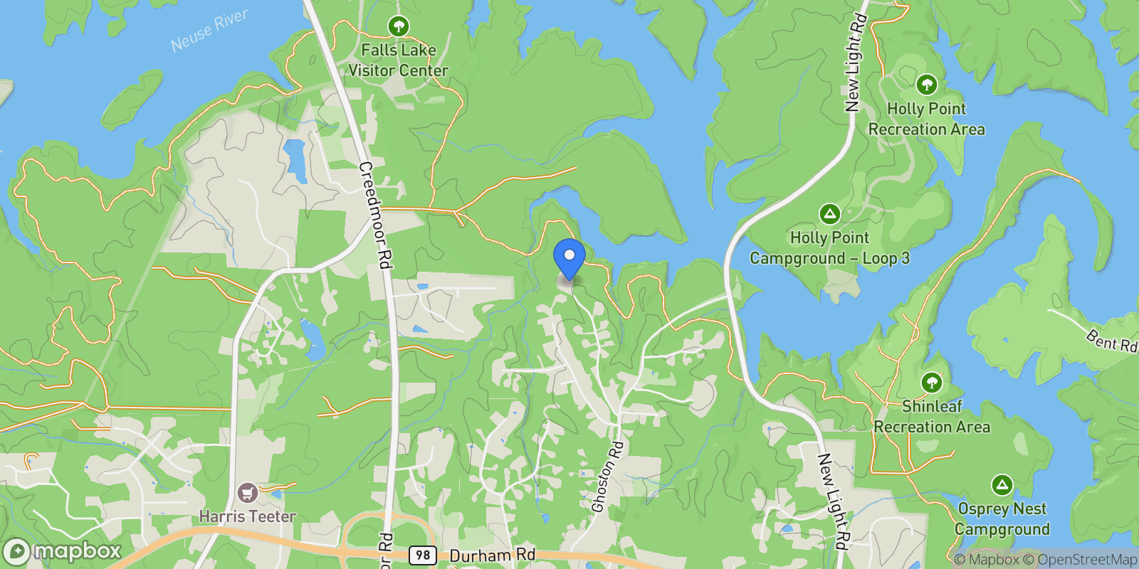 Map showing 1153 Four Wheel Drive, Wa, Wake Forest, NC, 27587, USA, Wake Forest, North Carolina, United States.