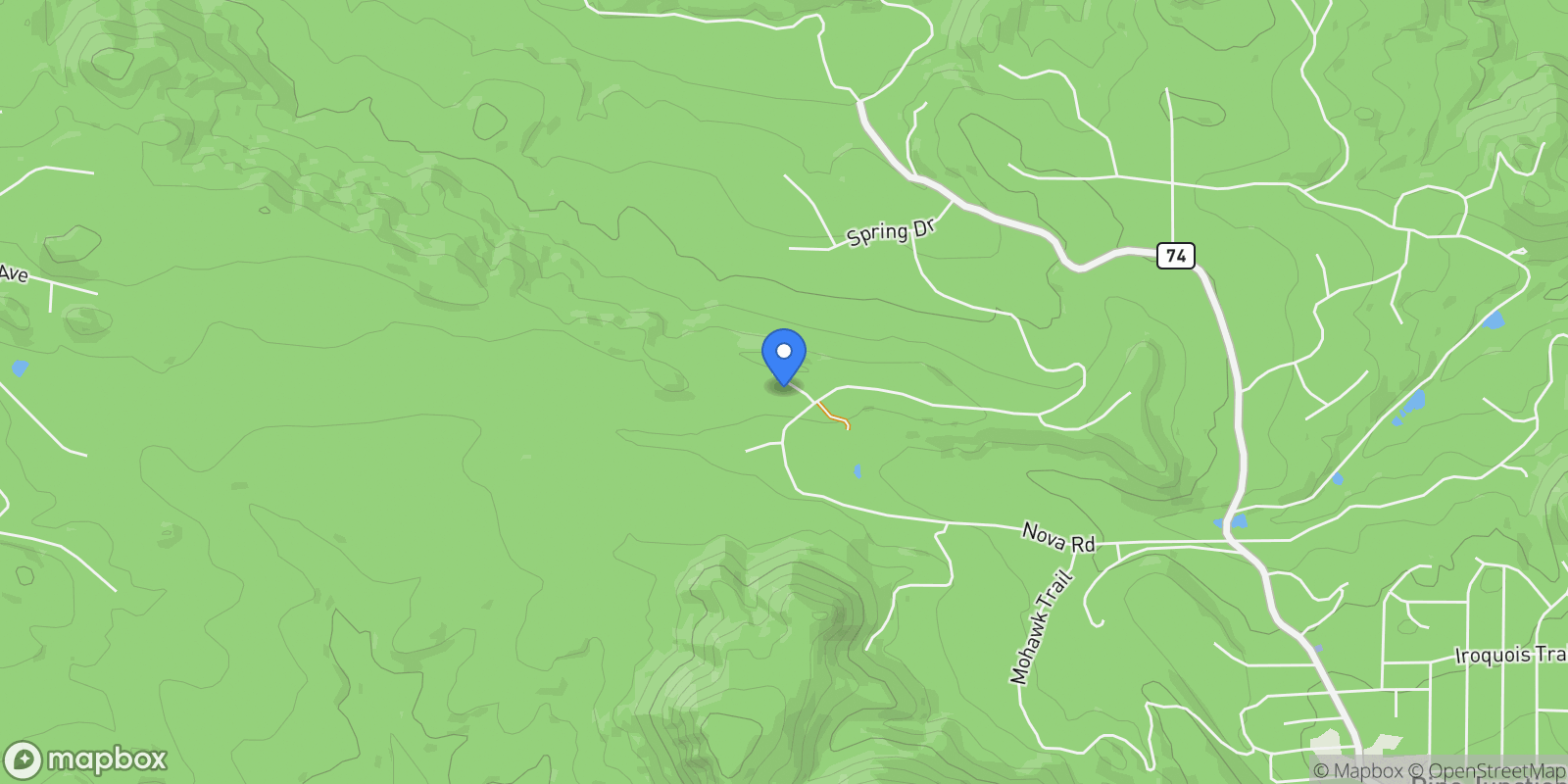 Map showing 48 Allen Circle, Ojo Caliente, New Mexico, United States.