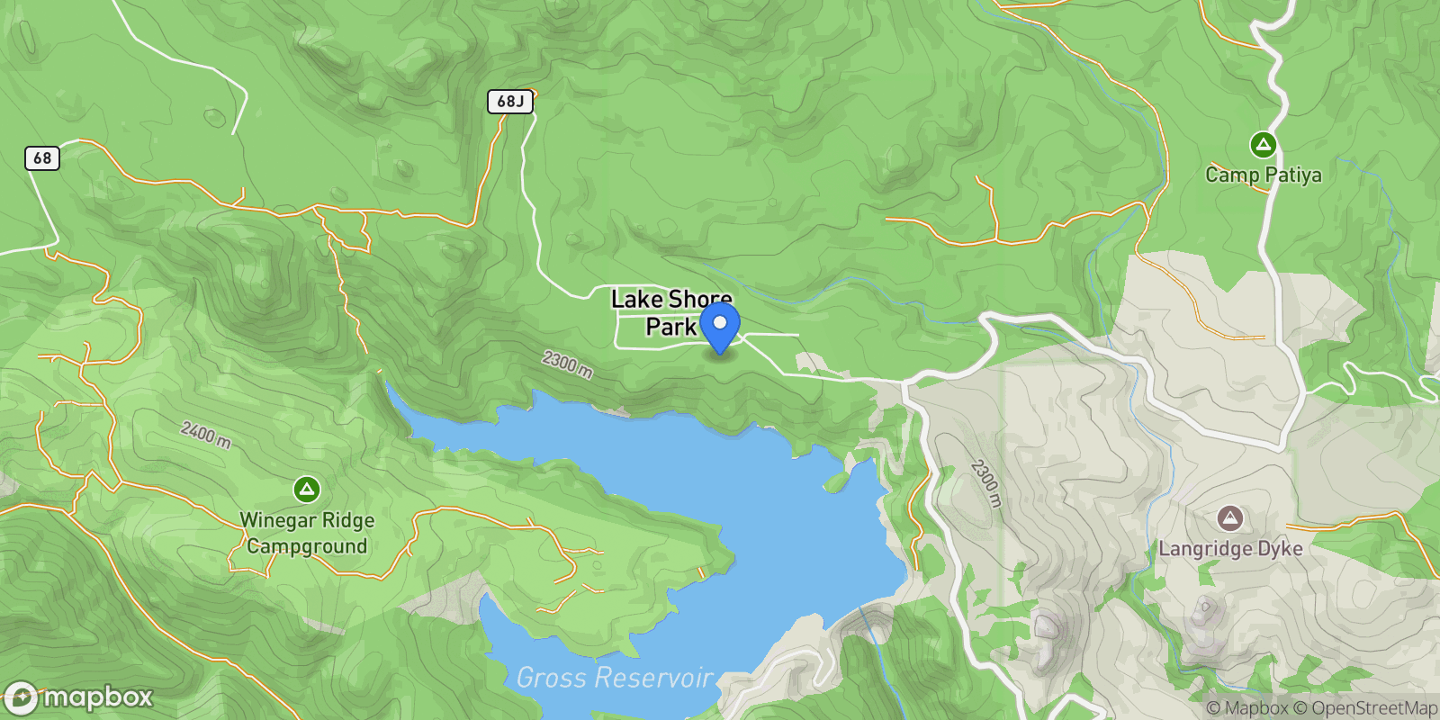 Map showing 215 Lakeshore Park Road, Boulder, Colorado, United States.