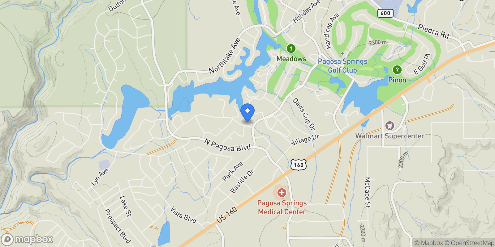 Map showing 61 Lakeside Drive A4 , Pagosa Springs, CO 81147, Pagosa Springs, Colorado, United States.