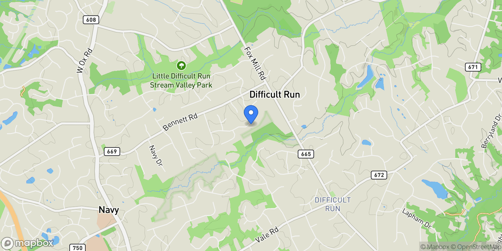 Map showing 3017 LEEFIELD DR, HERNDON, VA, 20171, USA, Herndon, Virginia, United States.
