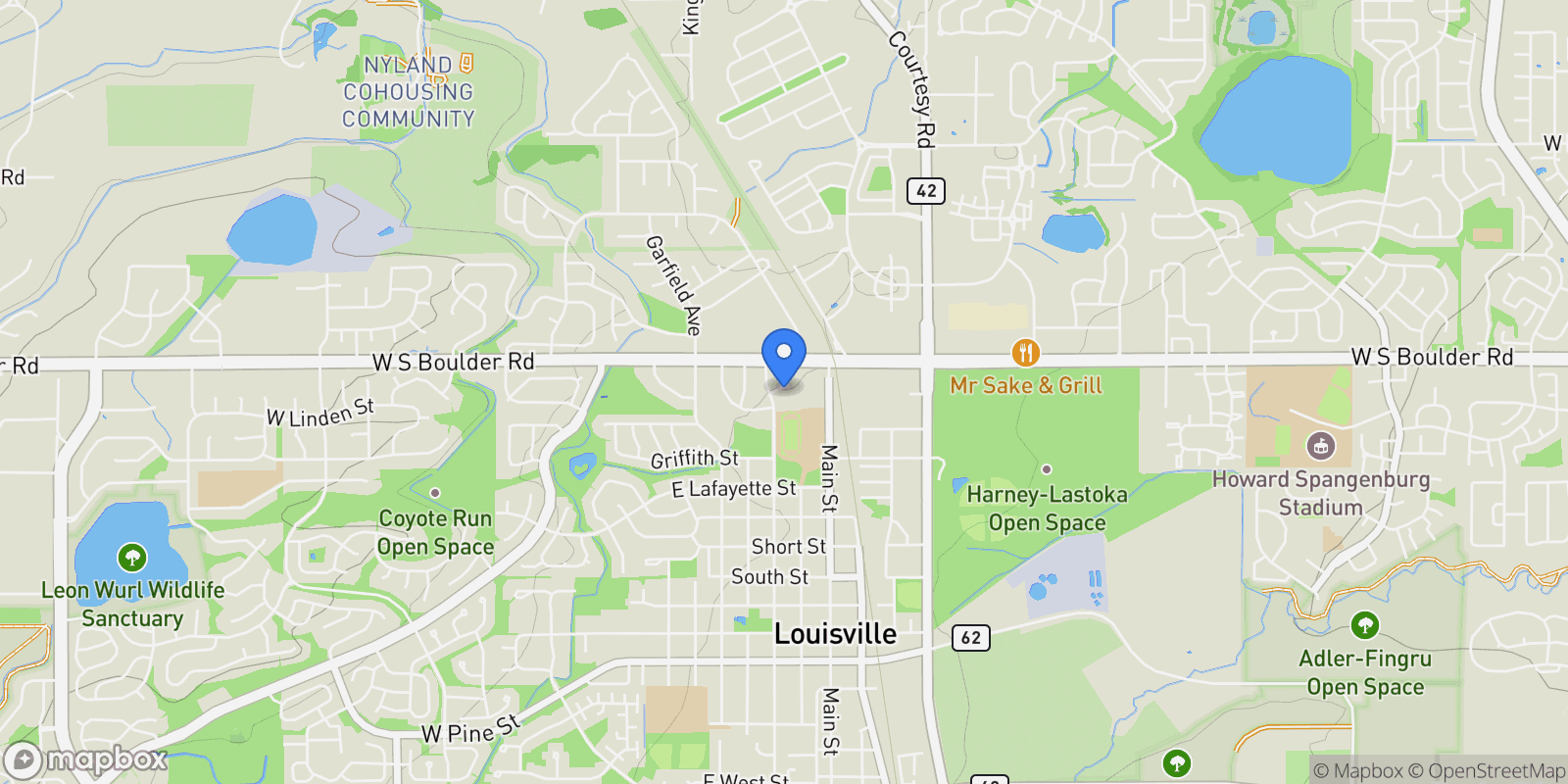 Map showing 564 Lombardi Circle, Lafayette, Colorado, United States.