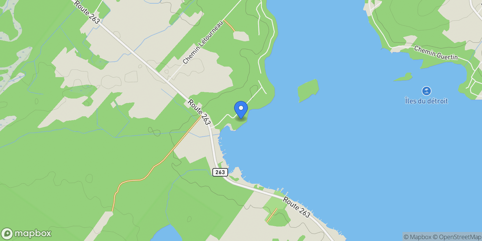 Map showing 550 Ch. Lacroix, Sainte-Praxède, QC G0M1H0, Sainte-Praxède, Quebec, Canada.