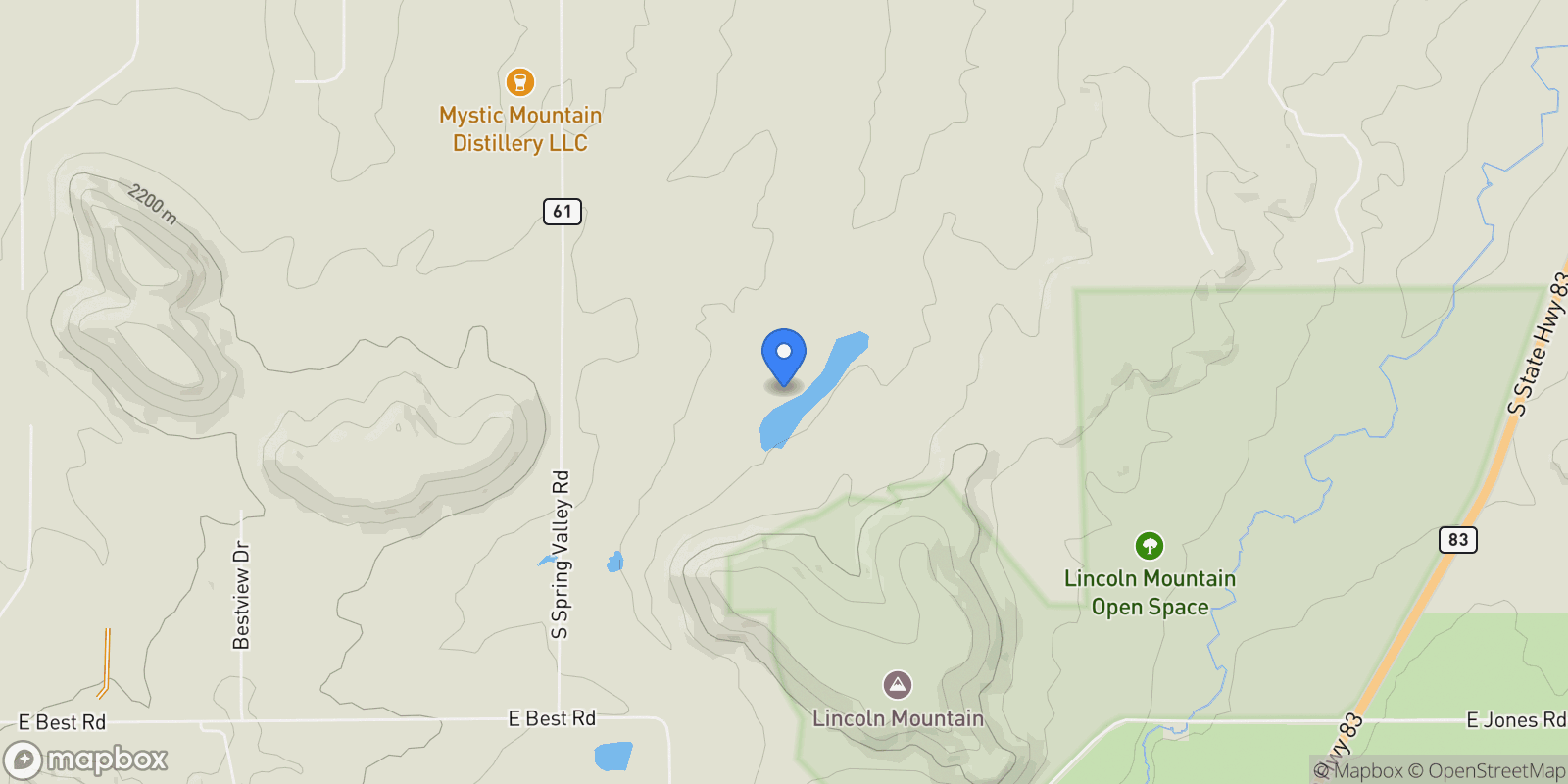 Map showing 6234 Nautique Circle, Larkspur, Colorado, United States.