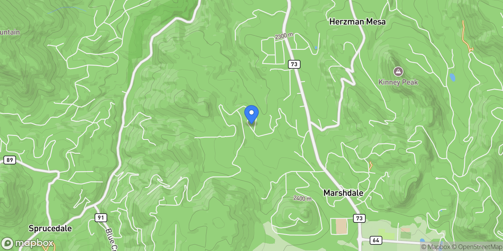 Map showing 28465 Cragmont Drive, Evergreen, Colorado, United States.