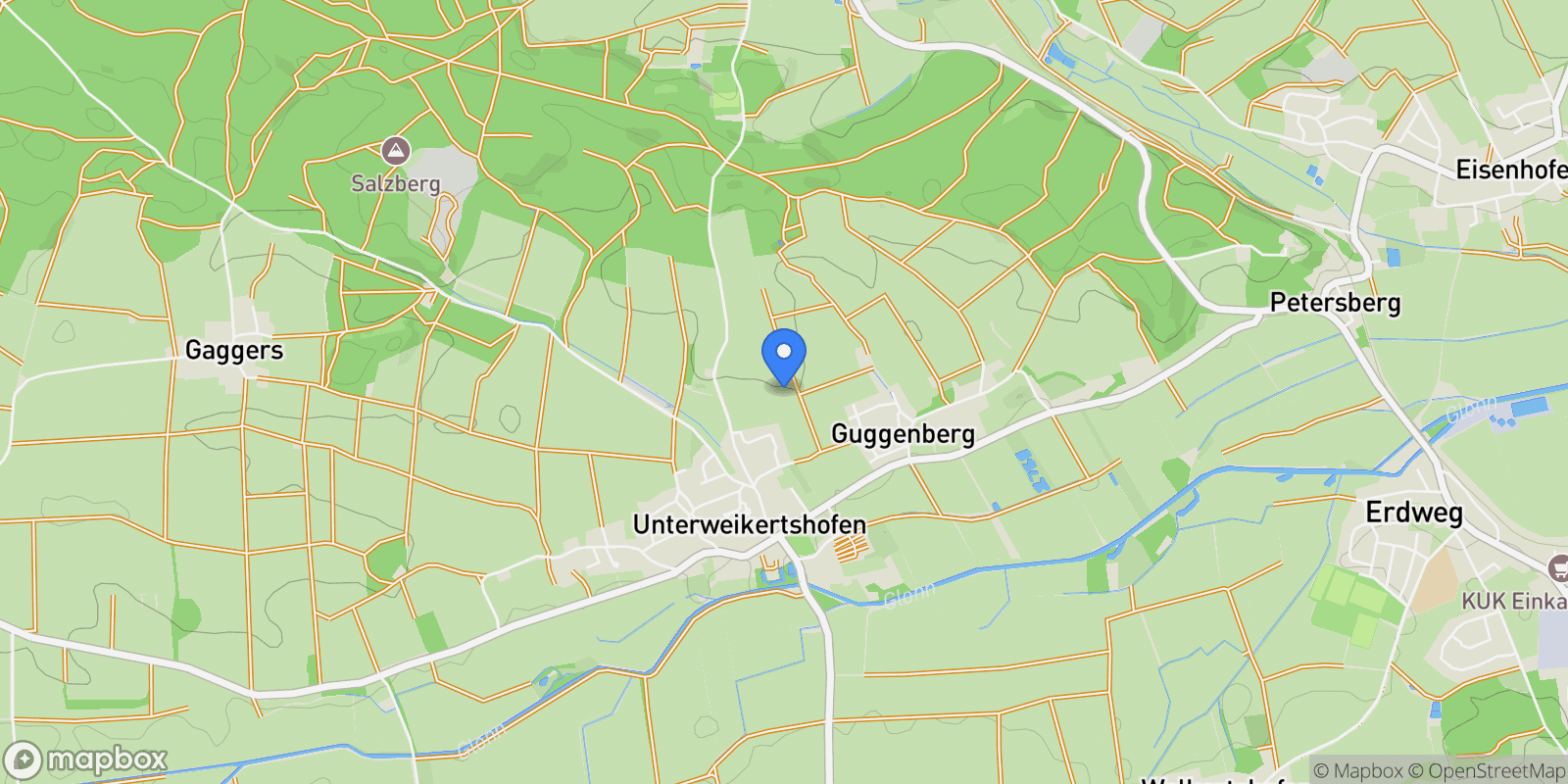 Map showing Erdweg, Bavaria, Germany.