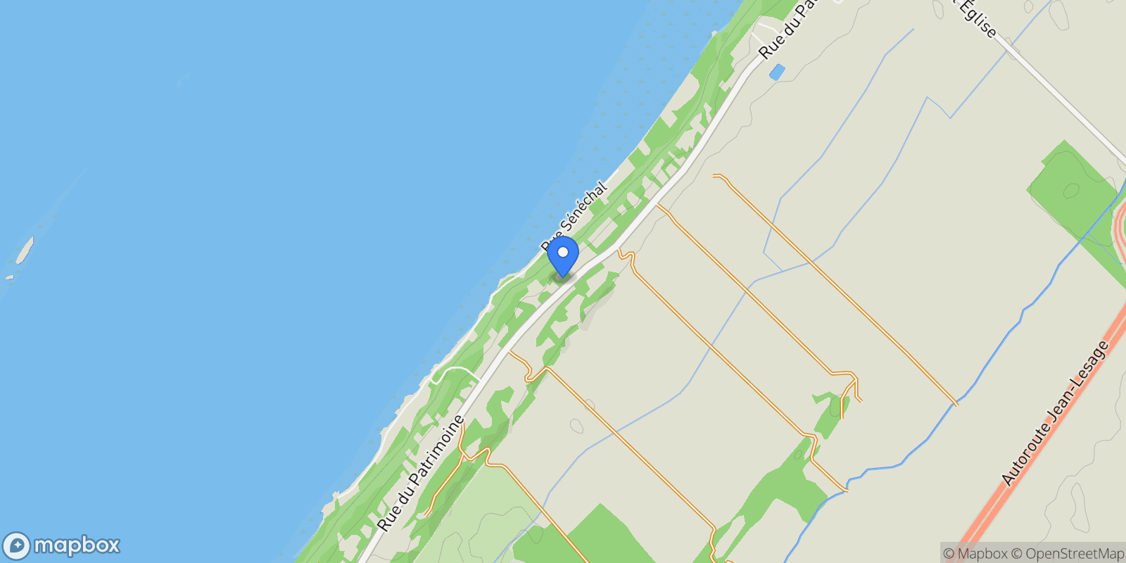 Map showing 345 Rue du Patrimoine, Cacouna, QC G0L1G0, Cacouna, Quebec, Canada.