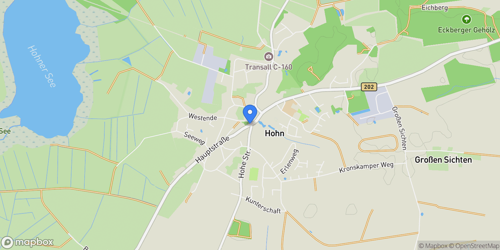 Map showing Hohn, Schleswig-Holstein, Germany.