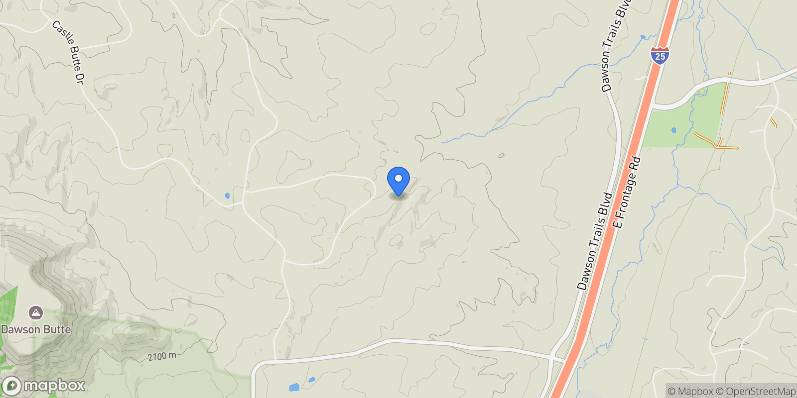 Map showing 1310 Colt Circle, Castle Rock, Colorado, United States.
