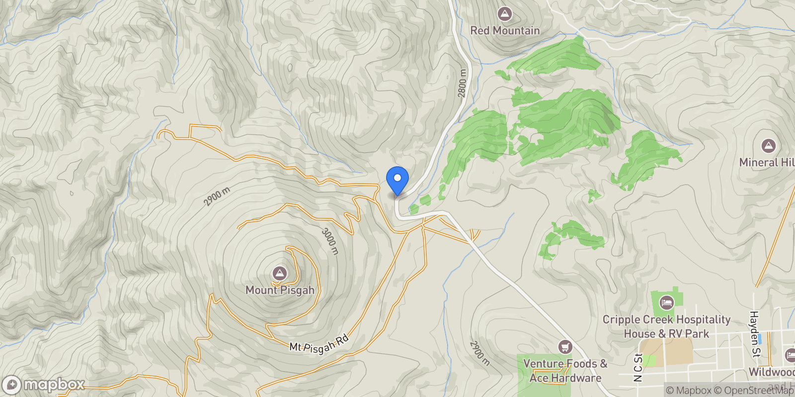 Map showing 2017 County Road 1, Cripple Creek, Colorado, United States.