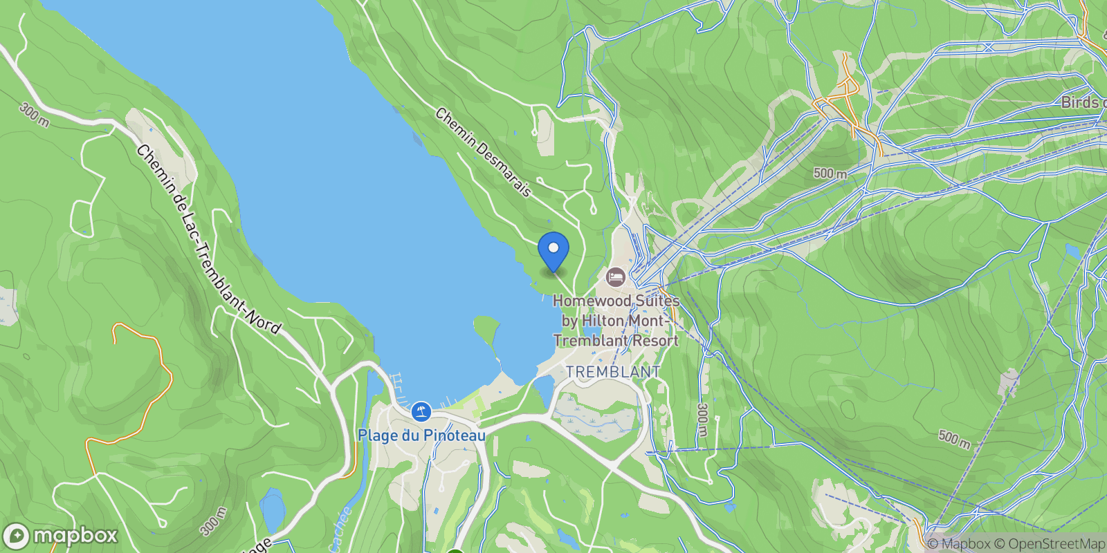 Map showing 112 Ch. de l'Ermite, Mont-Tremblant, QC J8E1E3, Mont-Tremblant, Quebec, Canada.