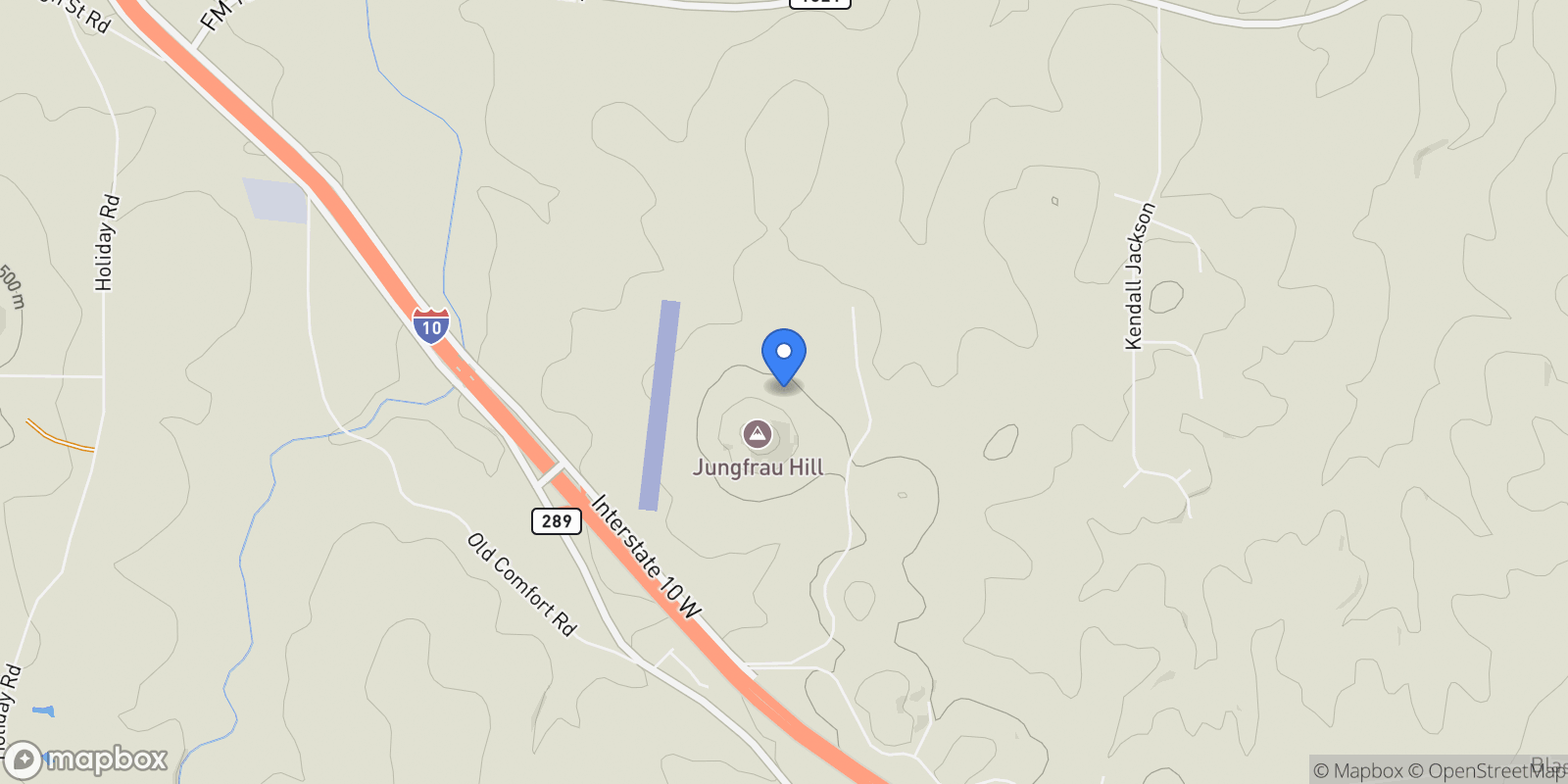 Map showing 214 jUNGFRAU HILL, Comfort, TX 78013, Boerne, Texas, United States.