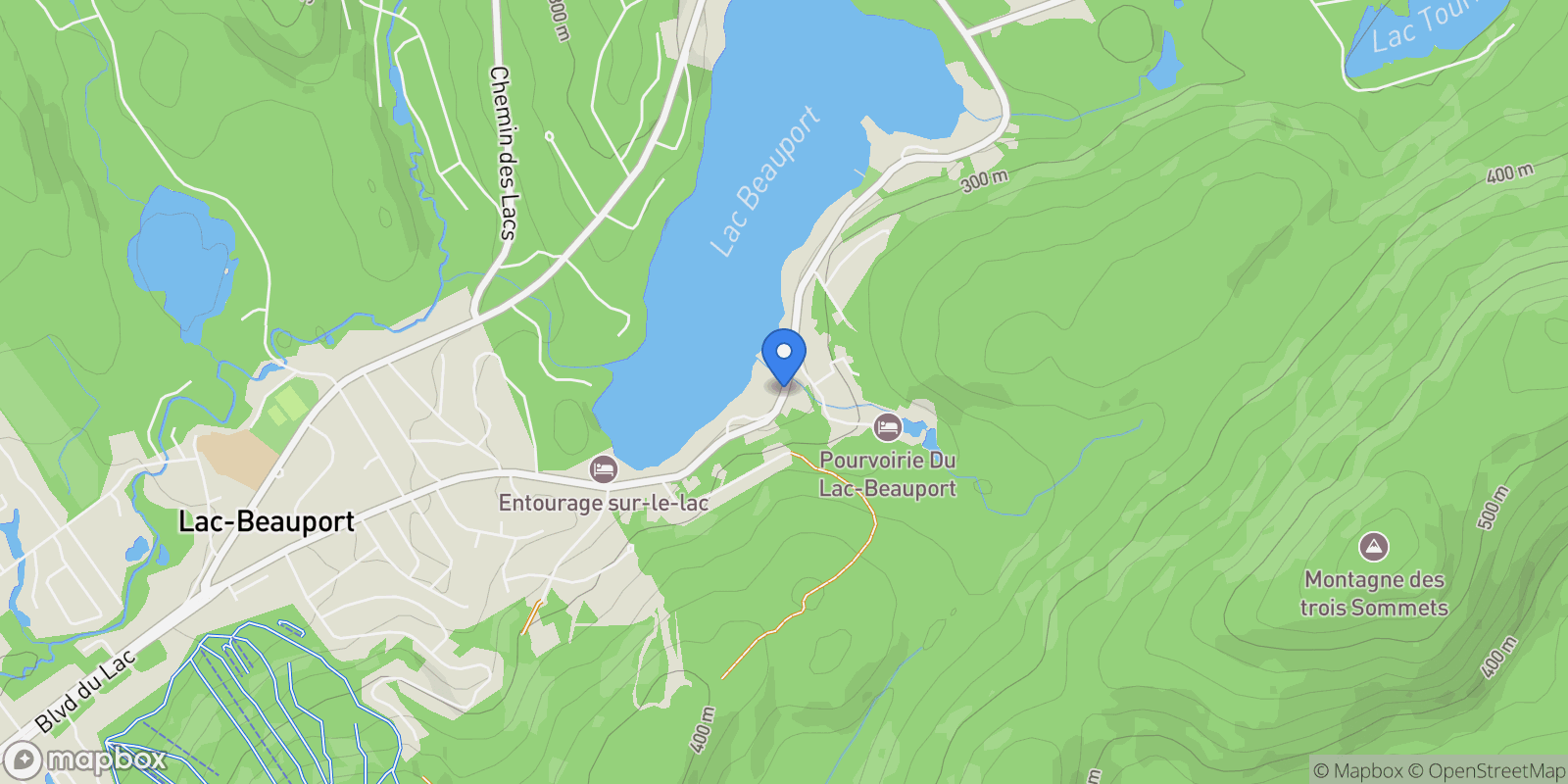 Map showing 149 Ch. du Tour-du-Lac, Lac-Beauport, QC G3B0T5, Lac-Beauport, Quebec, Canada.