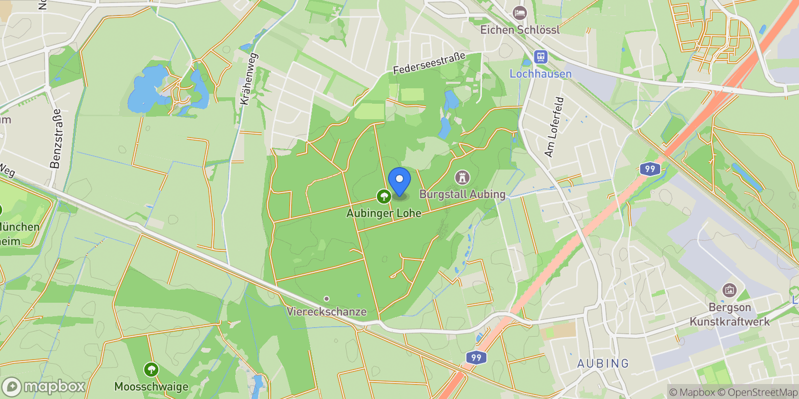 Map showing Munich, Bavaria, Germany.