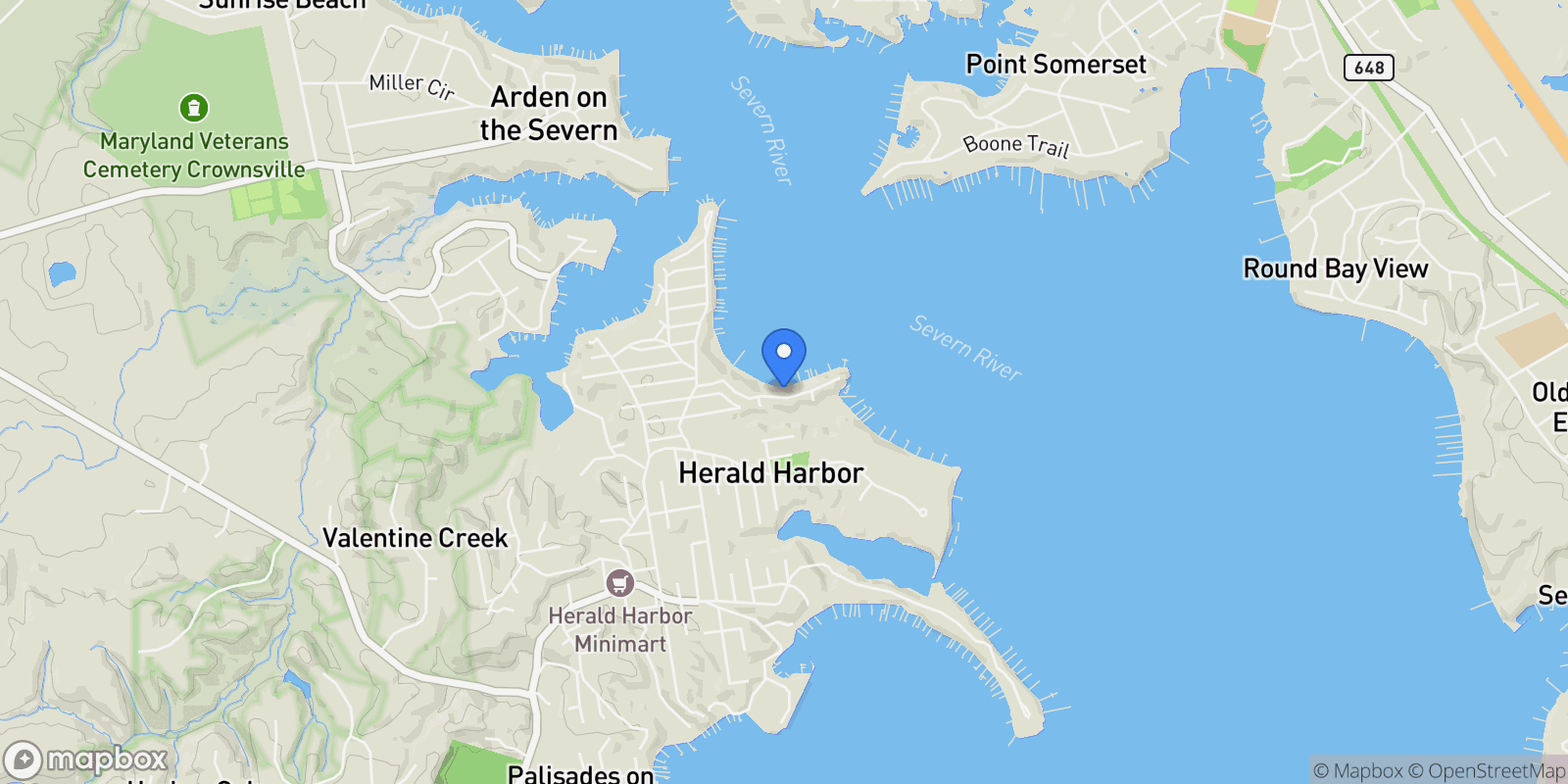 Map showing 330 S RIVERSIDE DR, CROWNSVILLE, MD, 21032, USA, Crownsville, Maryland, United States.