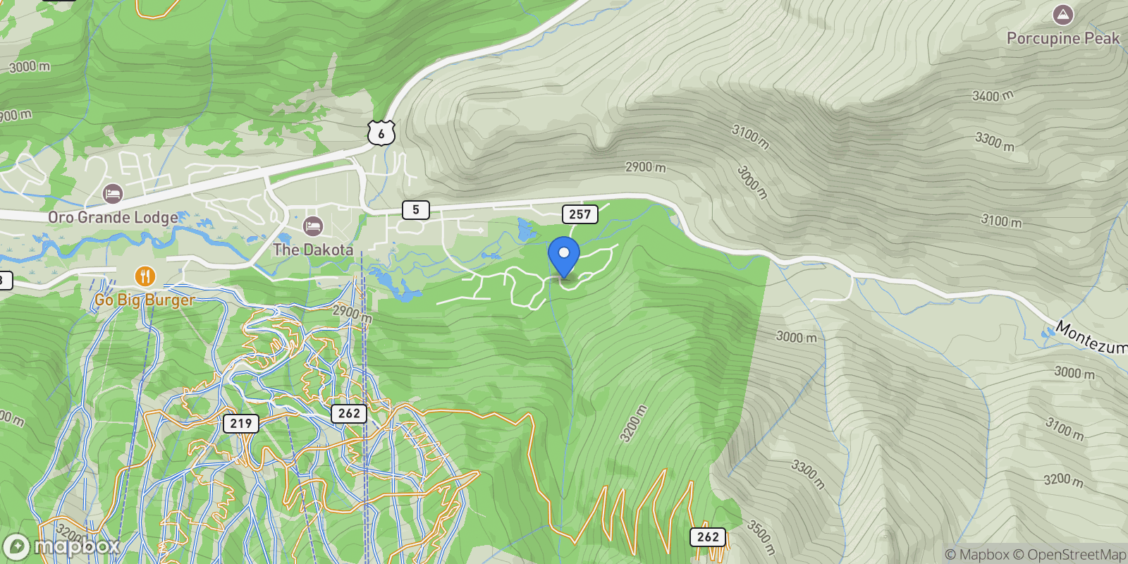 Map showing 188 Tip Top Trail 6558, Dillon, Colorado, United States.