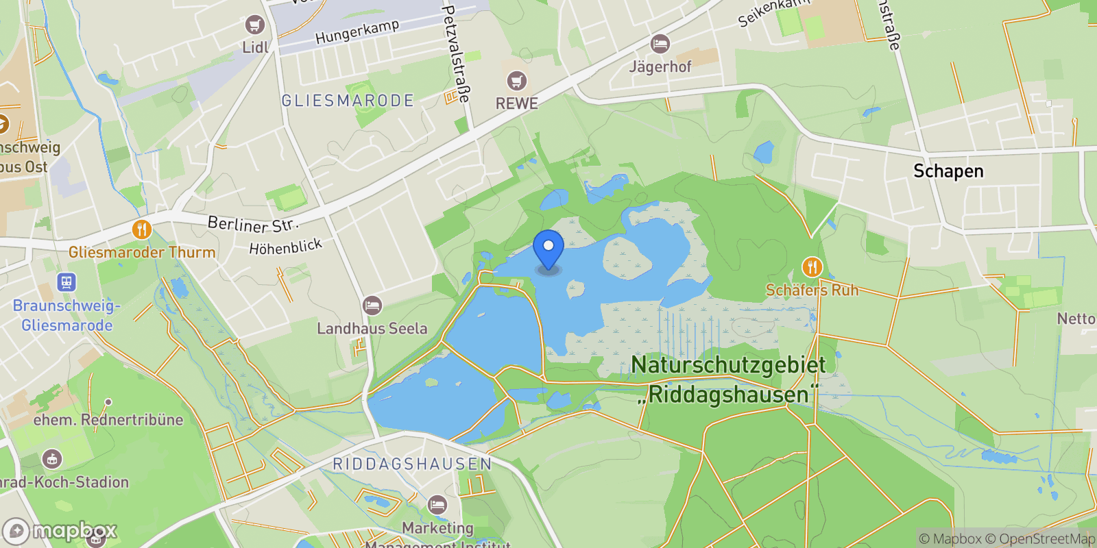 Map showing Braunschweig, Lower Saxony, Germany.