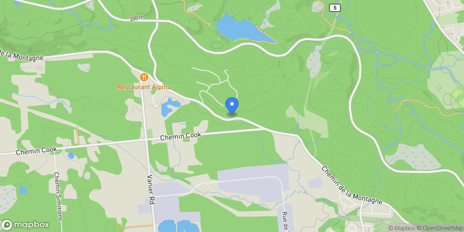 Map showing 1094 Ch. de la Montagne, Aylmer, QC J9J3S1, Gatineau, Quebec, Canada.