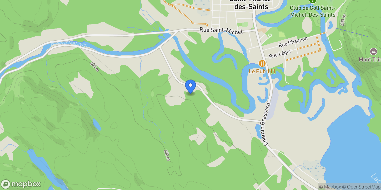 Map showing 131 Ch. Ste-Cécile, Saint-Michel-des-Saints, QC J0K3B0, Saint-Michel-des-Saints, Quebec, Canada.