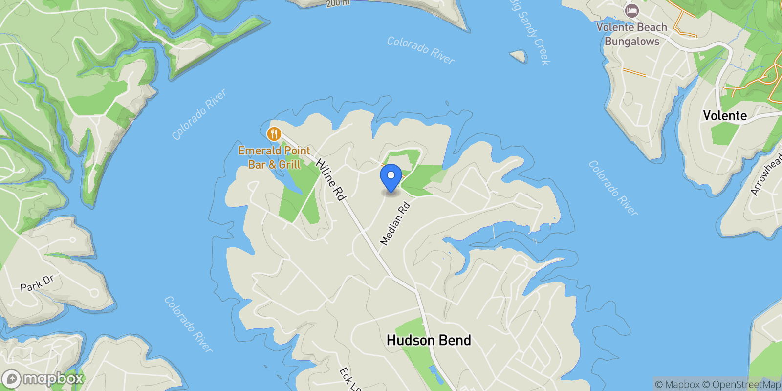 Map showing 6009 Laguna Cliff LN, Austin, Texas, United States.