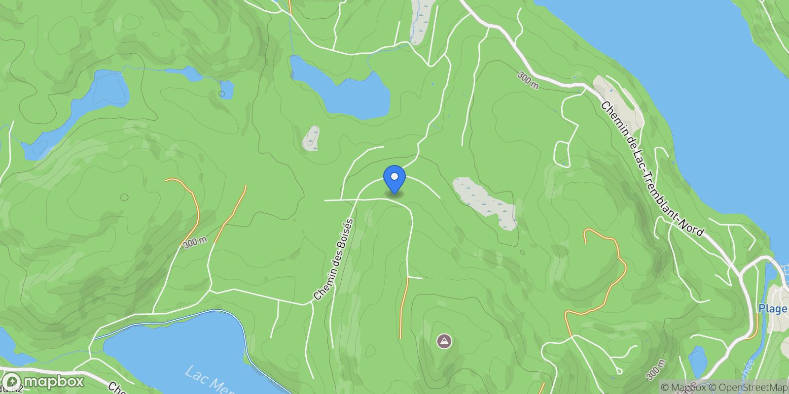 Map showing 18 Ch. du Trappeur, Mont-Tremblant, QC J8E0S3, Mont-Tremblant, Quebec, Canada.