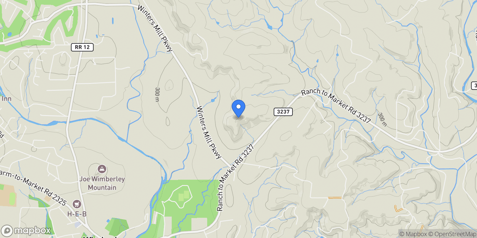 Map showing 470 Inspiration TRL, Wimberley, Texas, United States.