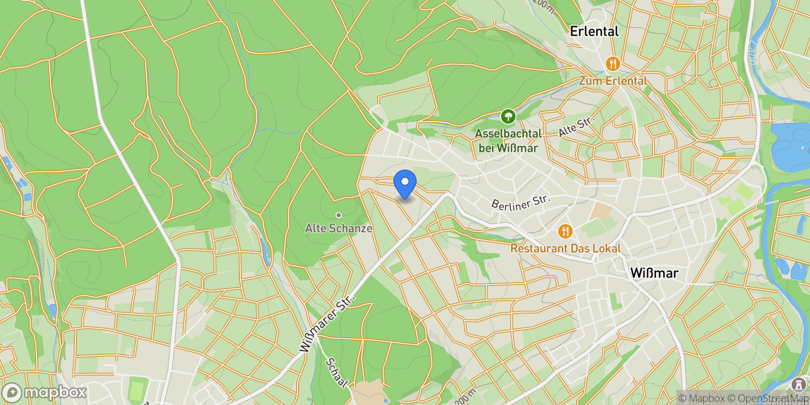 Map showing Wettenberg, Hessen, Germany.
