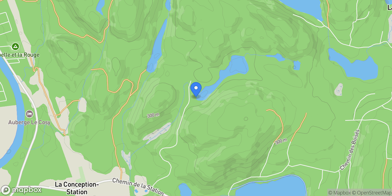 Map showing Ch. des Boisés, Mont-Tremblant, QC J8E1L5, Mont-Tremblant, Quebec, Canada.