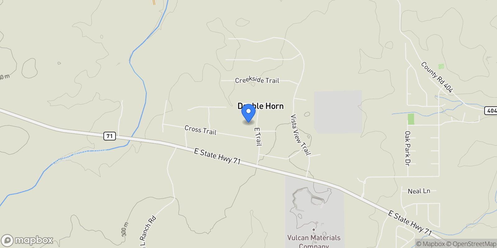 Map showing 501 East TRL, Spicewood, Texas, United States.